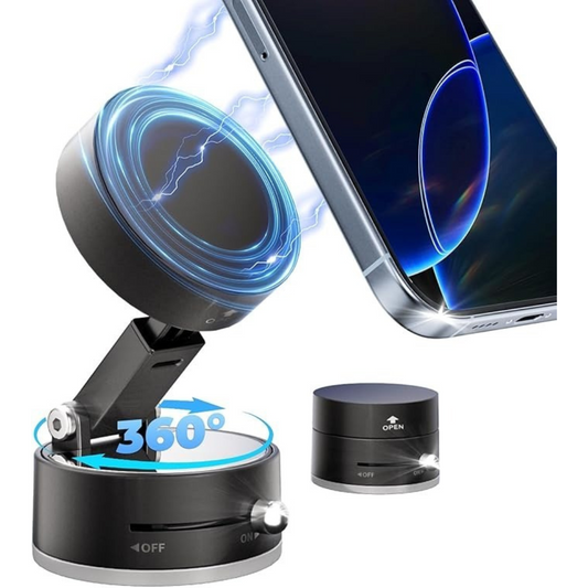 Vacuum Lock Foldable Magnetic Phone Stand