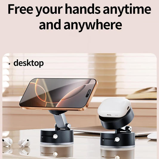 Vacuum Lock Foldable Magnetic Phone Stand
